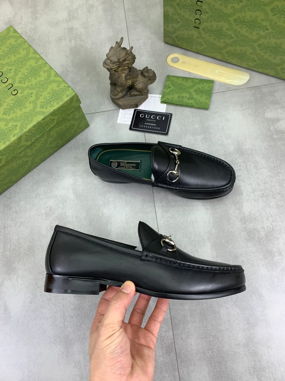 Men's men's shoes 💰P540 [New style] Water dyed cowhide 💰💎💎💎 [Gucci] Gucci high-end men's formal business leather shoes, original order 1:1! Original imported high-end washed calfskin, original metal buckle, imported first-layer cowhide lining for feet, original outsole, men's shoe size: 38-45, multiple colors available